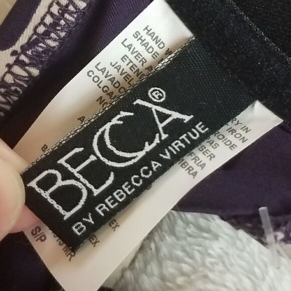 Becca by Rebecca Virtue Purple Floral Bikini Top - Picture 9 of 10